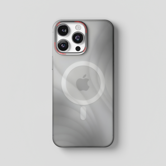 MeteorGlow – Titanium Grey Unique Frosted Finish MagSafe Case for iPhone 16 pro max