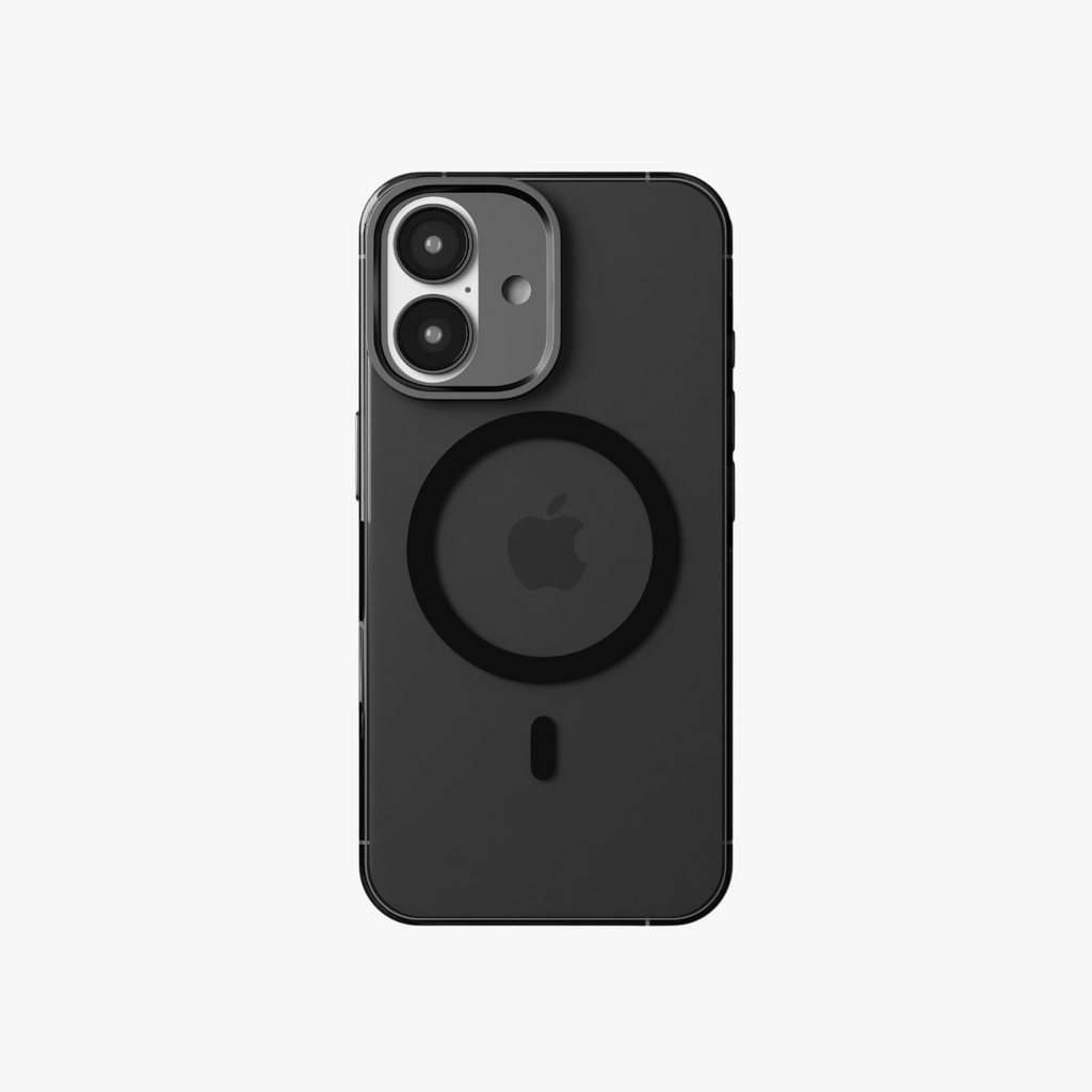 Ironclad Aura –  Smoky Grey MagSafe Transparent Shield Case for iPhone 16