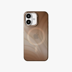 MeteorGlow – Brown Unique Frosted Finish MagSafe Case for iPhone 16