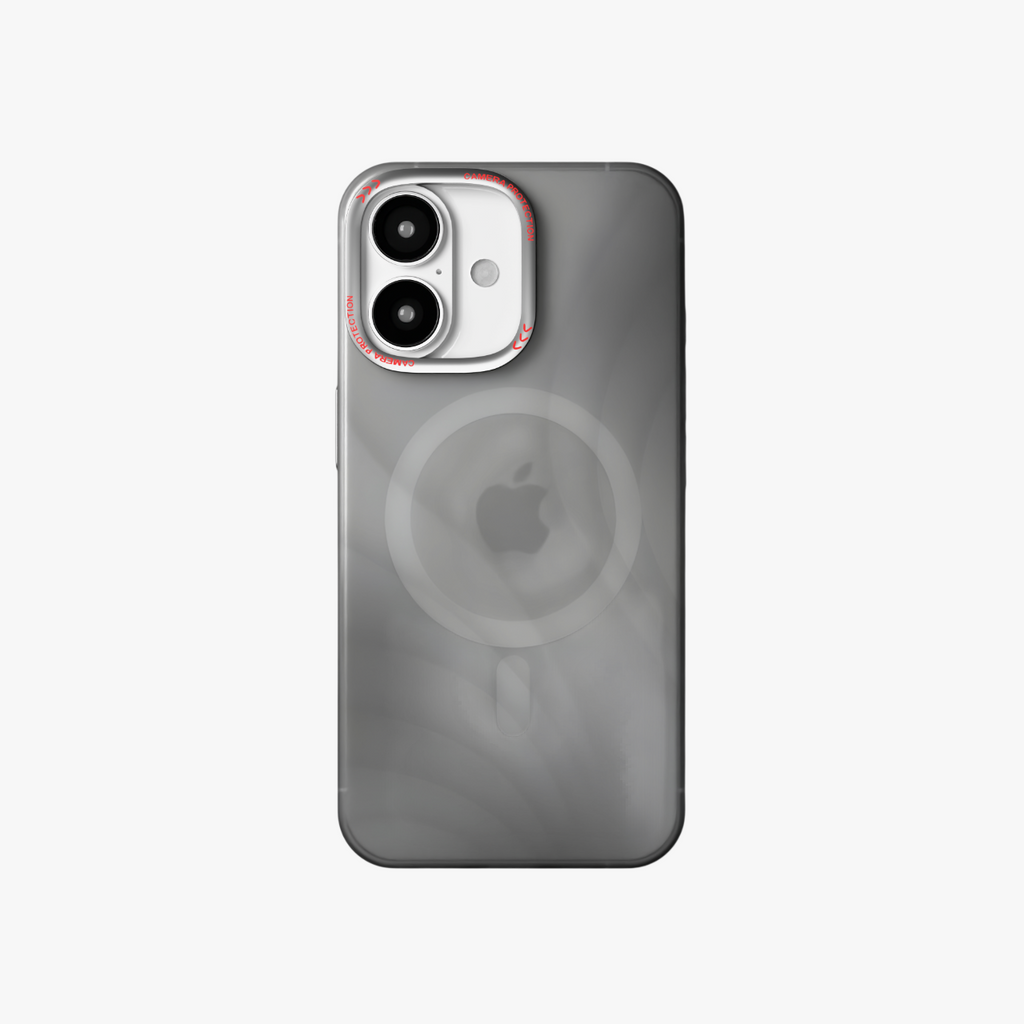 MeteorGlow – Titanium Grey Unique Frosted Finish MagSafe Case for iPhone 16