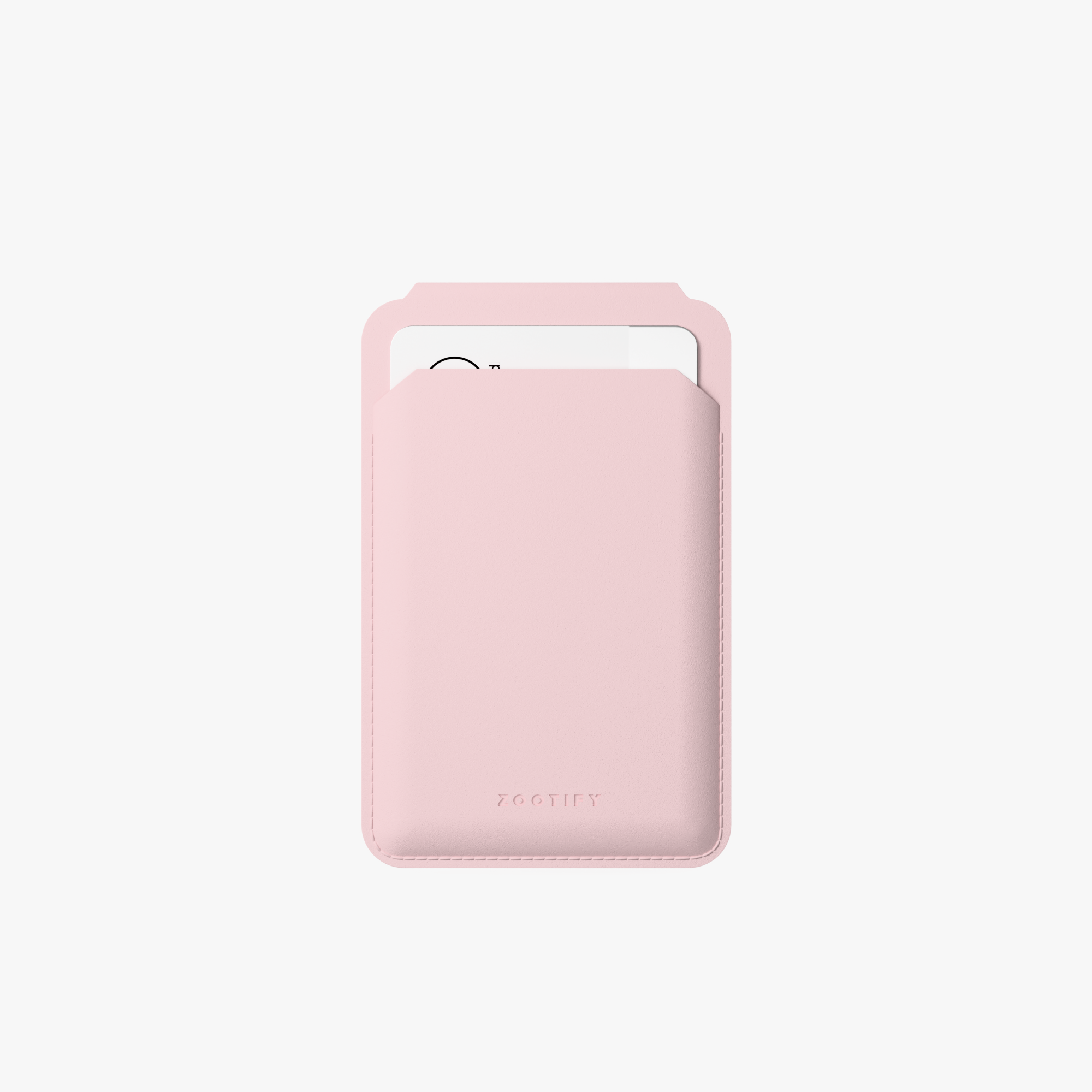 MagSafe Wallet – Pink Premium Leatherite Slim Card Holder with Stand
