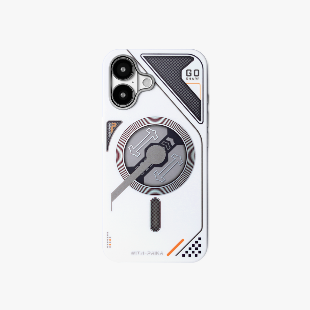 VectorEdge – White Modern Aesthetics MagSafe case for iPhone 16