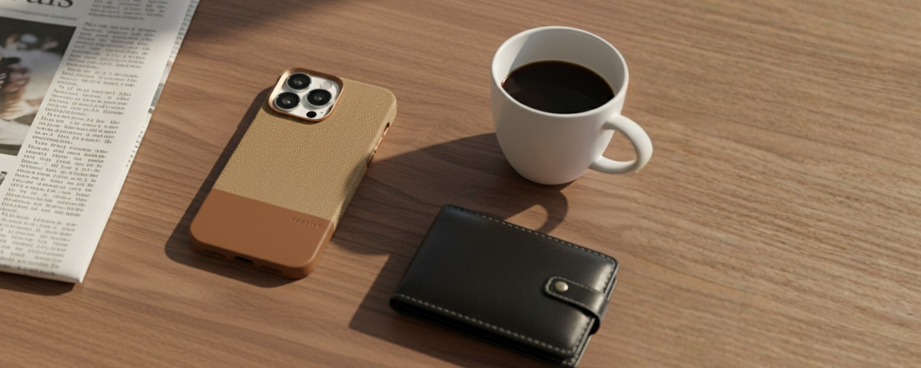 ForgeCraft – Brown Vintage Leather Grip Case for iPhone 16 pro max banner 3
