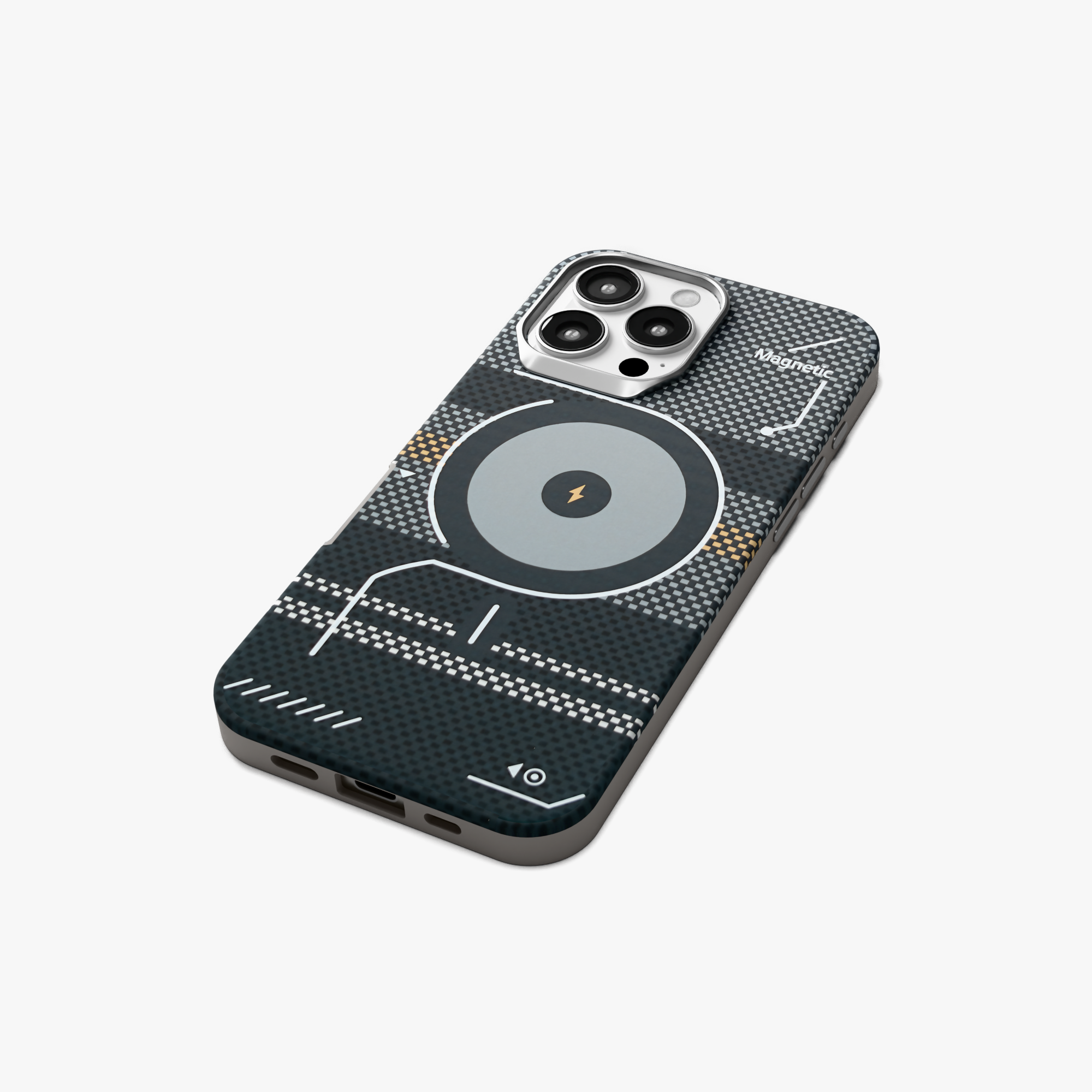 ArtiShell – Grey Detachable Layer Modular MagSafe Case for iPhone 16 pro