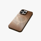 MeteorGlow – Brown Unique Frosted Finish MagSafe Case for iPhone 16 pro