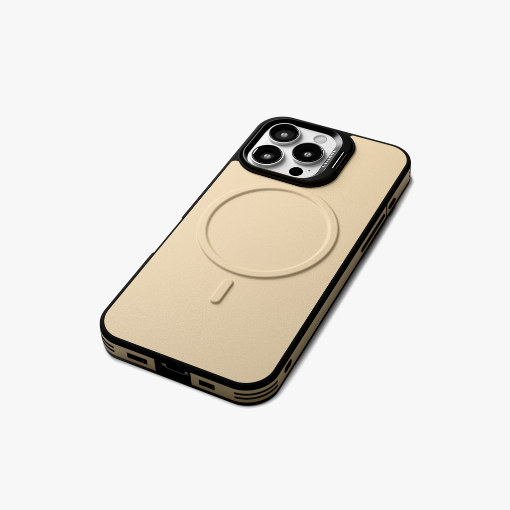 PrimoEdge – Brown Luxe Leather design Magsafe case for iPhone 16 pro