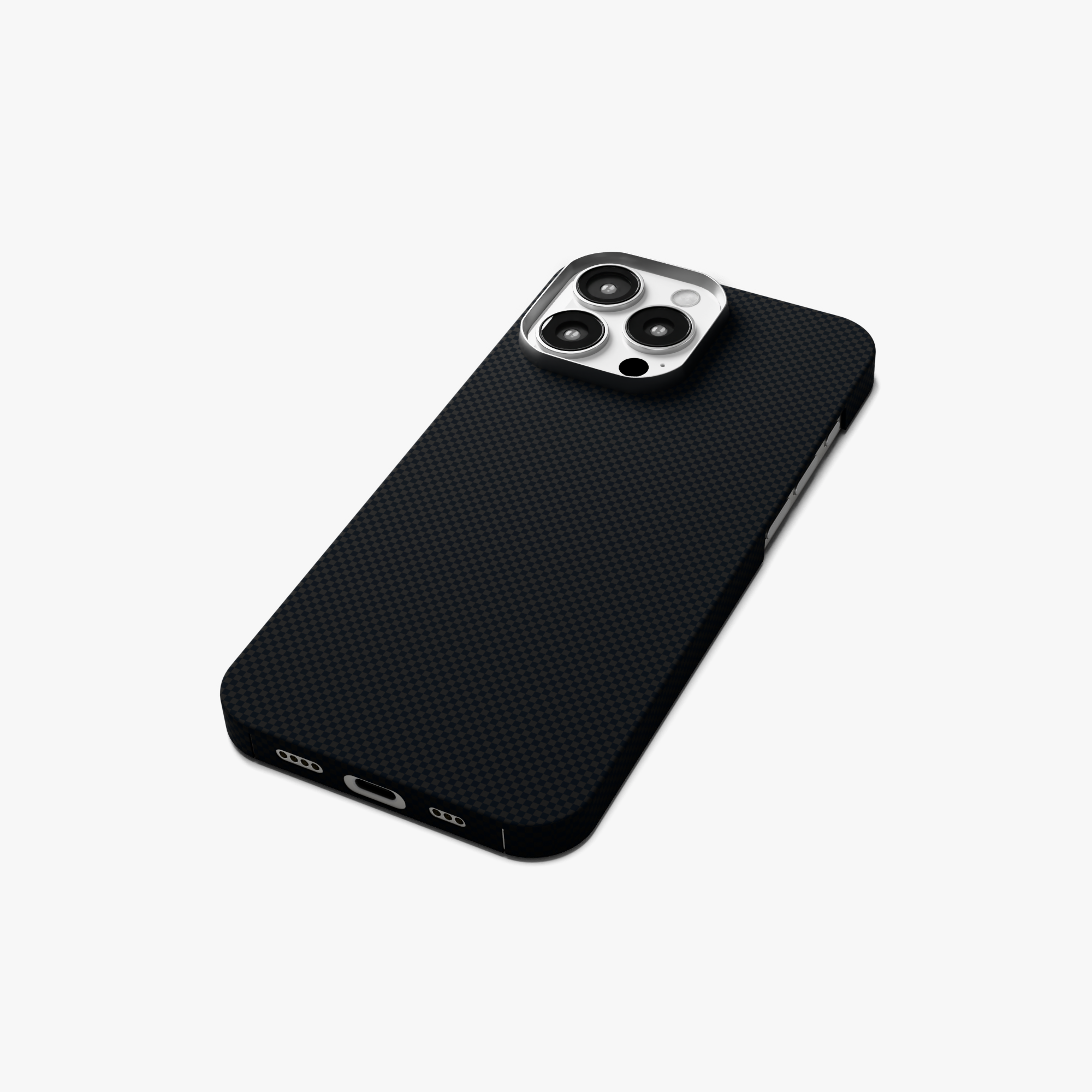 StealthForm – Black Kevlar Shield MagSafe Case for iPhone 16 pro