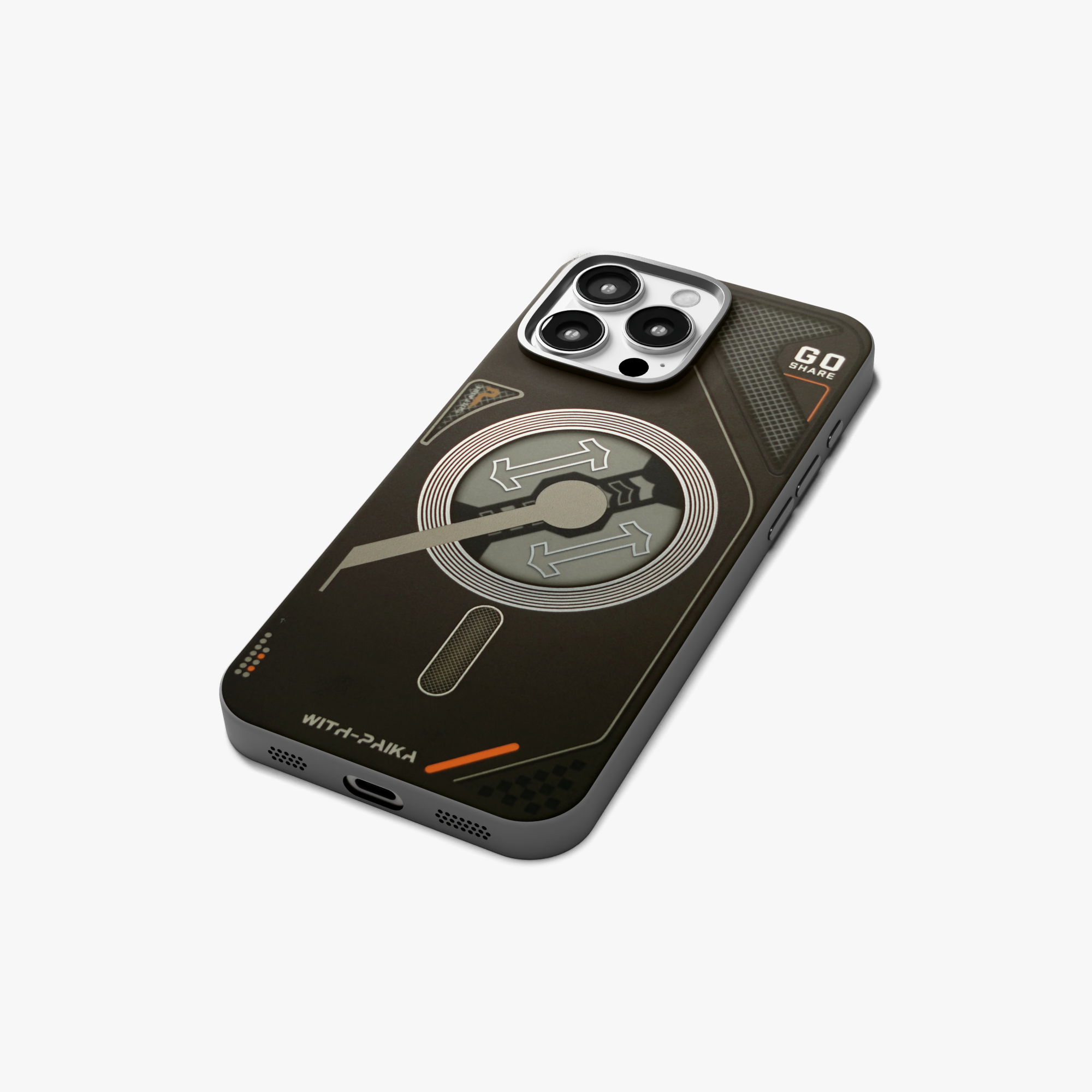 VectorEdge – Black  Modern Magsafe case for iPhone 16 pro