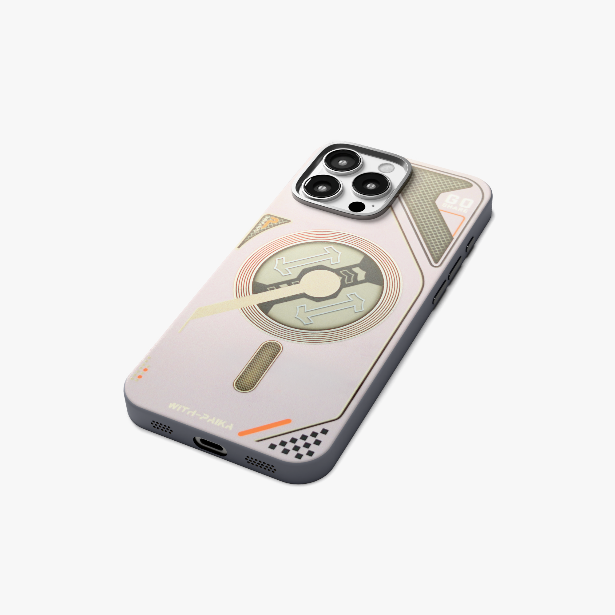 VectorEdge – Grey Modern Magsafe case for iPhone 16 pro