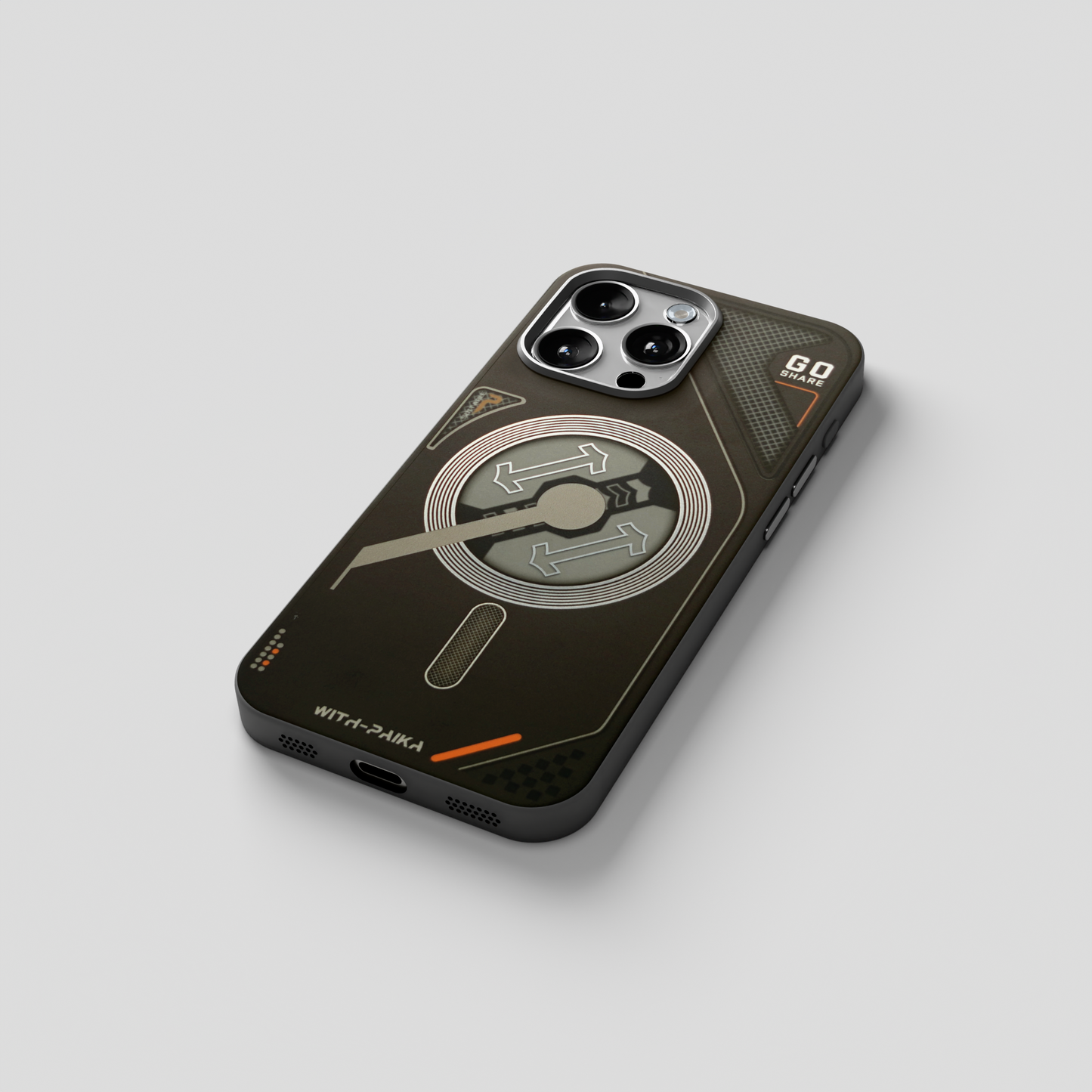 VectorEdge – Black Modern Aesthetics Magsafe case for iPhone 15 pro