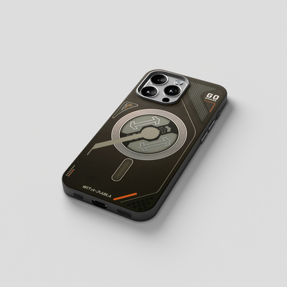 VectorEdge – Black Modern Aesthetics Magsafe case for iPhone 15 pro