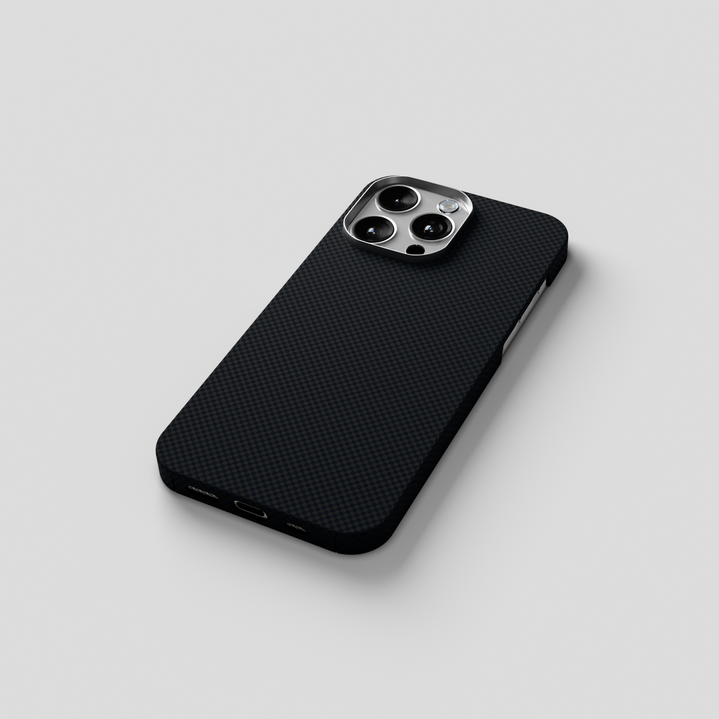 StealthForm –  Black Kevlar Shield MagSafe Case for iPhone 15 pro