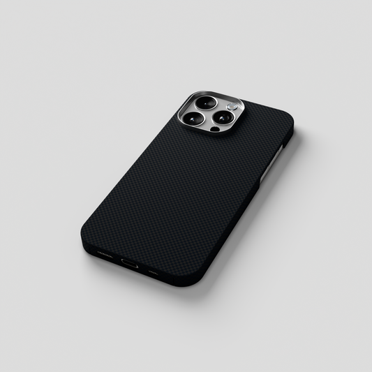 StealthForm –  Black Kevlar Shield MagSafe Case for iPhone 15 pro