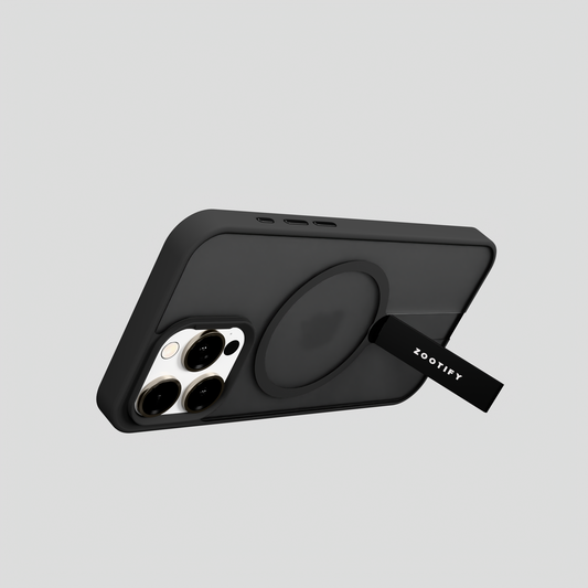FroStand – Black Matte MagSafe T-Stand Case for iPhone 15 pro max