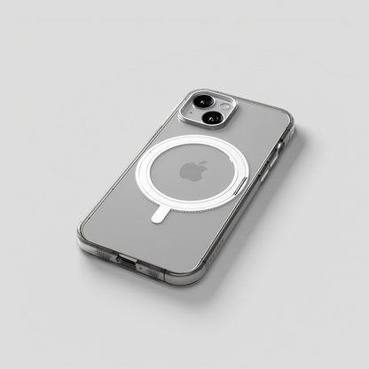 Orbit Grip – 360° Tactile O-Stand Clear transparent Case for iPhone 15