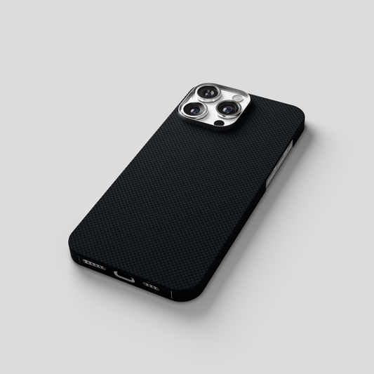 StealthForm – Black Kevlar Shield MagSafe Case for iPhone 16 pro max