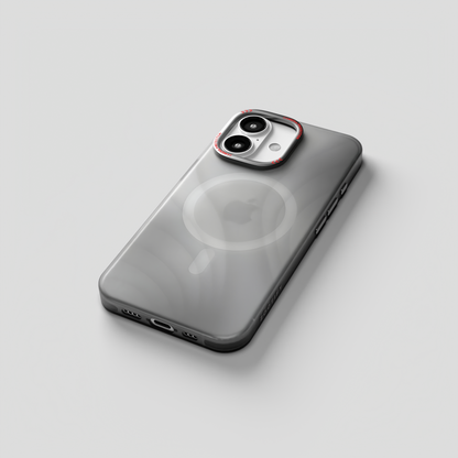 MeteorGlow – Titanium Grey Unique Frosted Finish MagSafe Case for iPhone 16