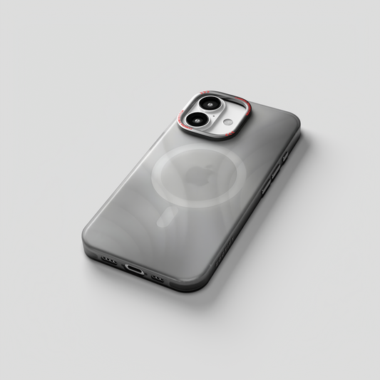 MeteorGlow – Titanium Grey Unique Frosted Finish MagSafe Case for iPhone 16