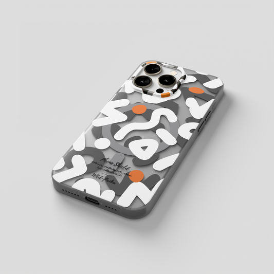 NeoWave – Unique Double layer 3D-Print Frosted MagSafe Case for iPhone 15 pro max