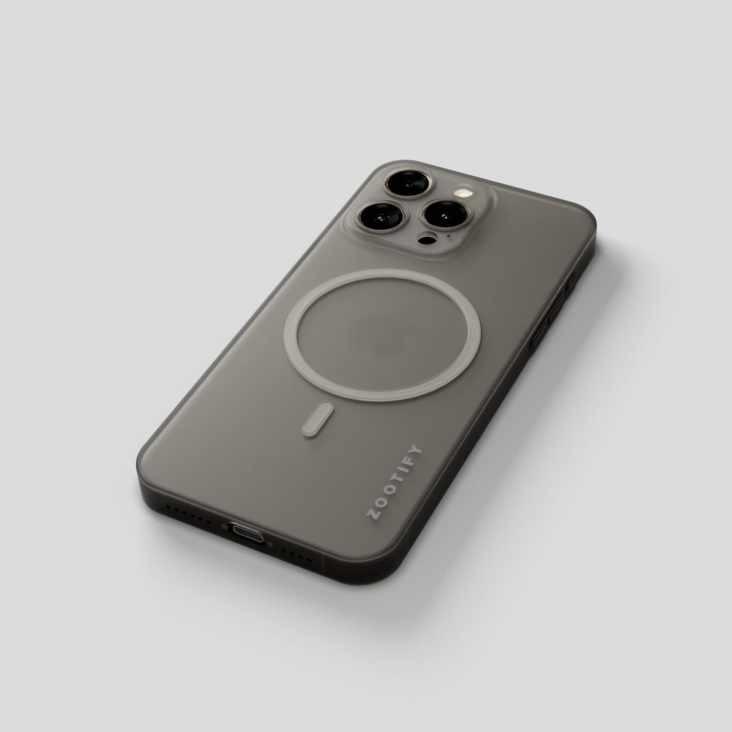 Textura – Grey PaperFeel MagSafe Case for iPhone 15 pro max