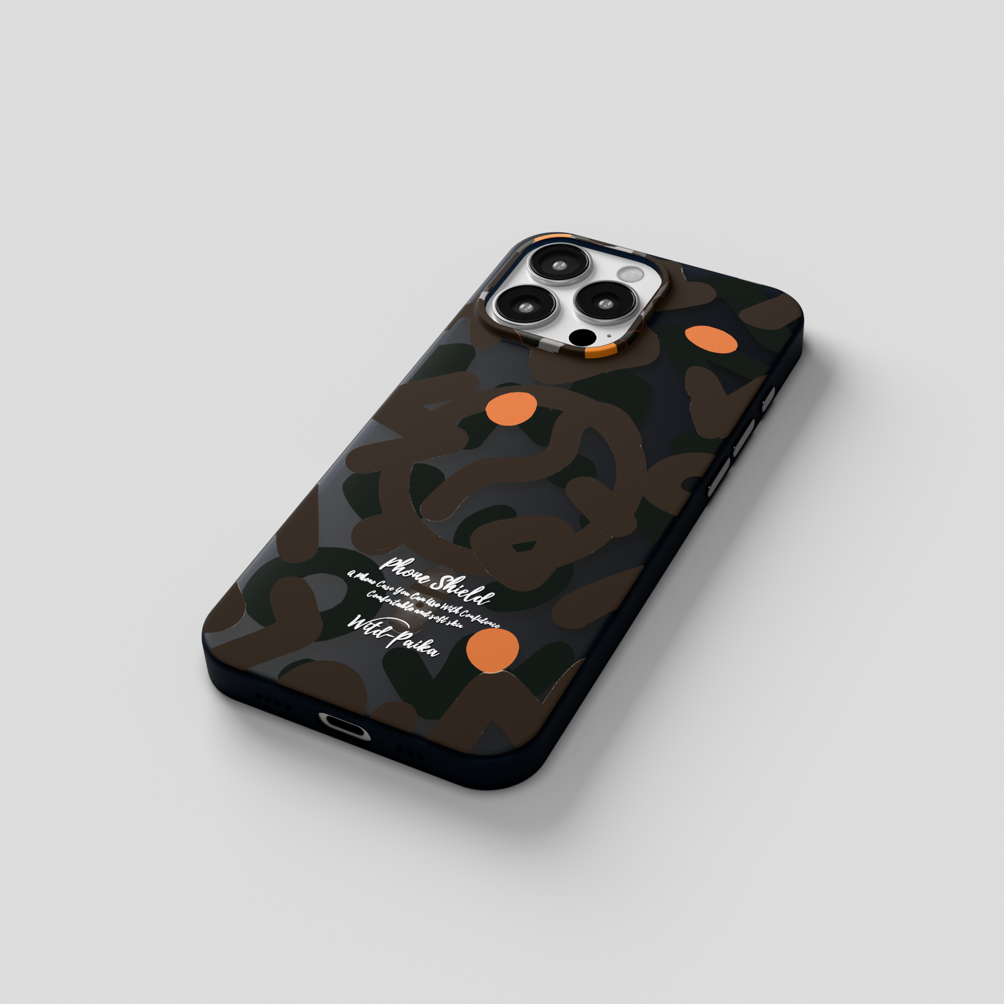NeoWave –  Black Unique Double layer 3D-Print Frosted MagSafe Case for iPhone 16 pro