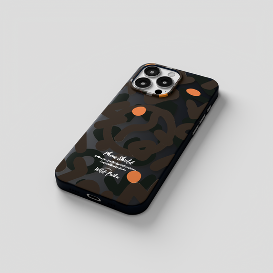 NeoWave –  Black Unique Double layer 3D-Print Frosted MagSafe Case for iPhone 16 pro
