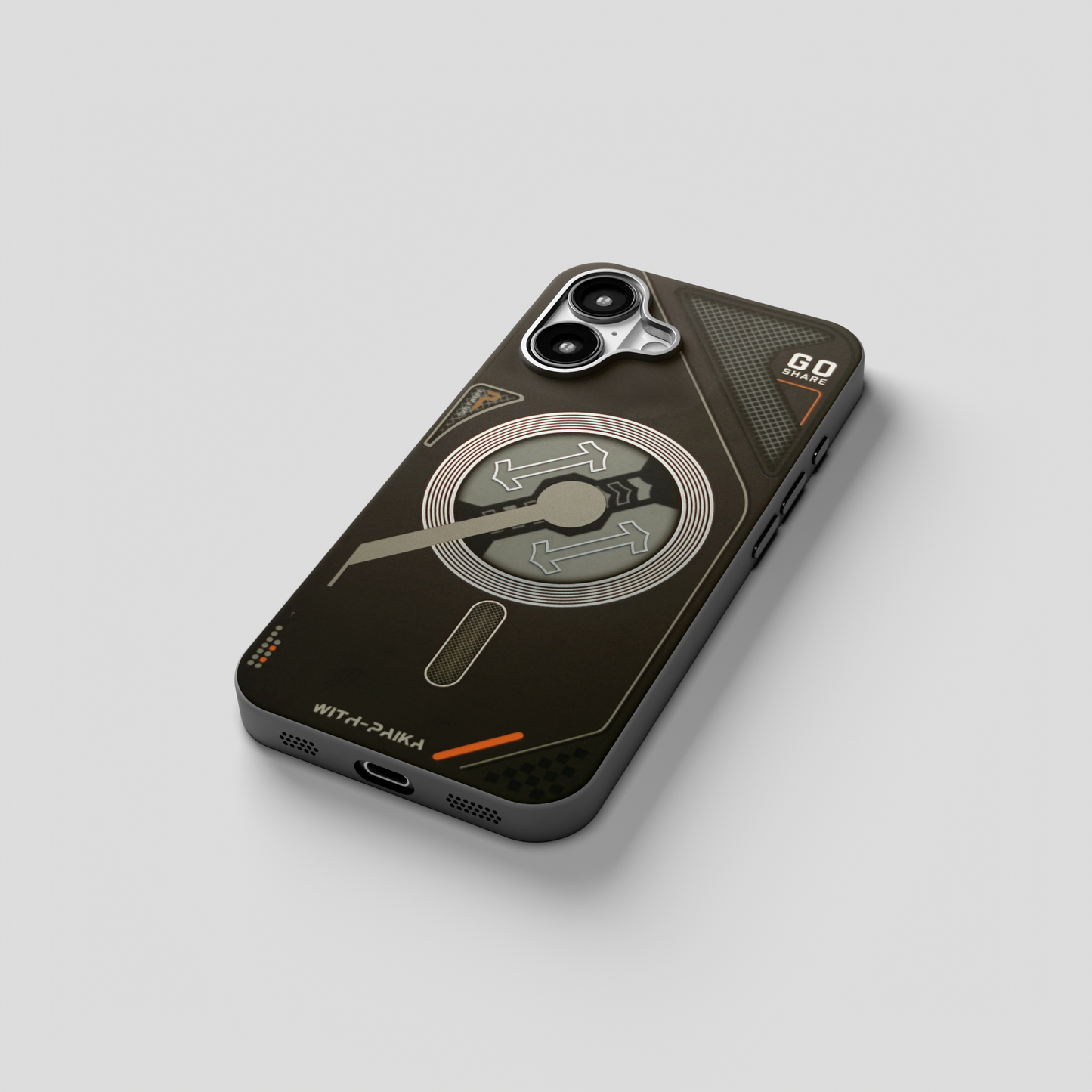 VectorEdge – Black  Modern Aesthetics Magsafe case for iPhone 16