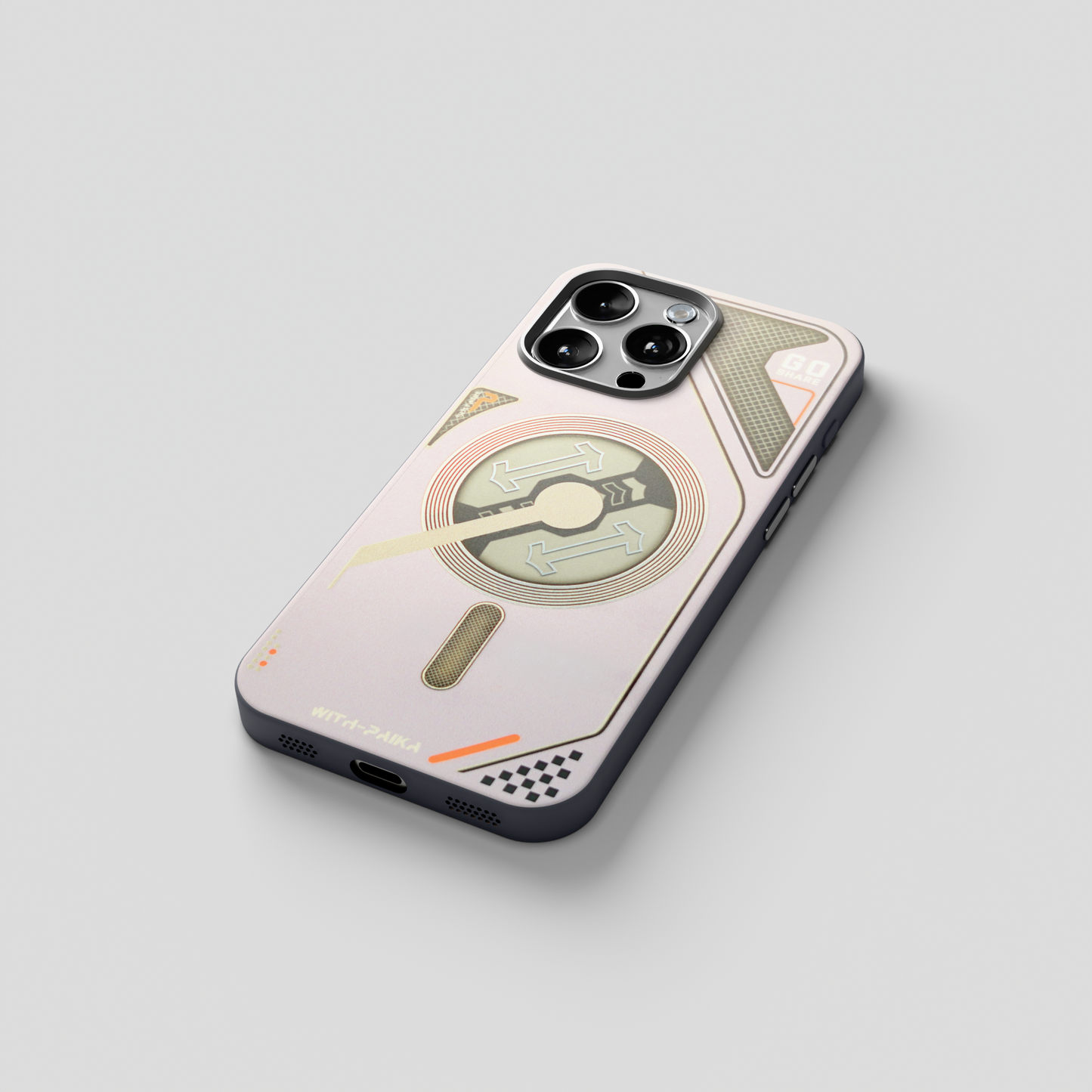 VectorEdge – Grey Modern Aesthetics Magsafe case for iPhone 15 pro