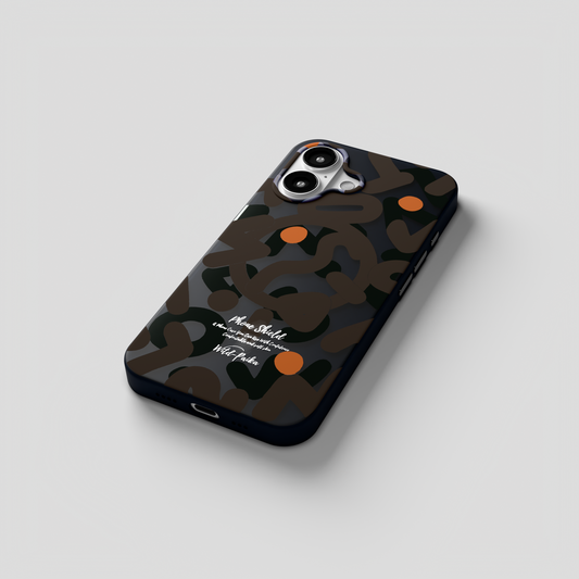 NeoWave – Black Unique Double layer 3D-Print Frosted MagSafe Case for iPhone 16