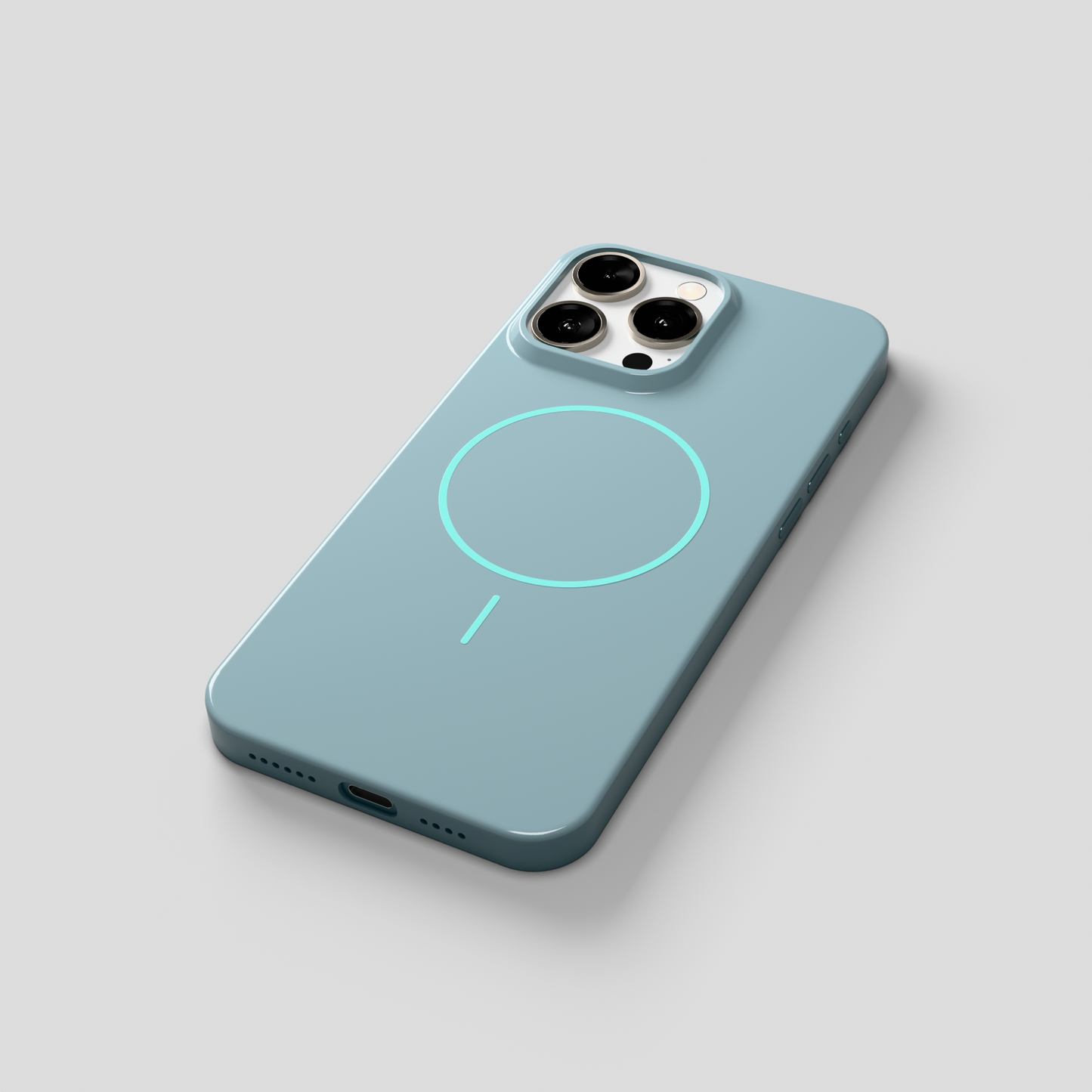 GlossCraft –  Classic Glossy Magsafe Phone Case for iPhone 15 pro max