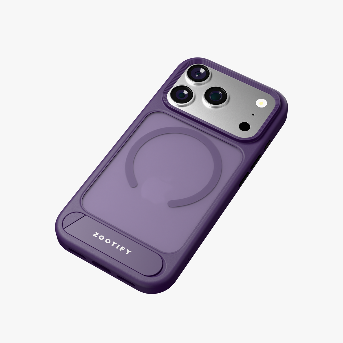 Frostand – Purple Frosted MagSafe Case Cover with Kickstand for iPhone 17 Pro Max