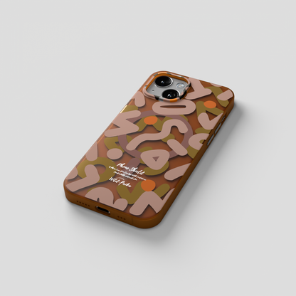 NeoWave – Unique Double-layer Print Frosted MagSafe Phone Cover for iPhone 15