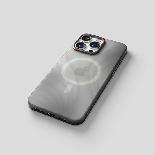 MeteorGlow – Titanium Grey Unique Frosted Finish MagSafe Case for iPhone 16 pro max