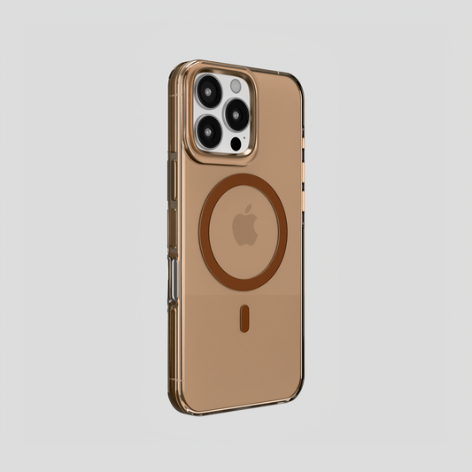 Crystal Flux – Transparent Magnetic Case for iPhone 16 pro