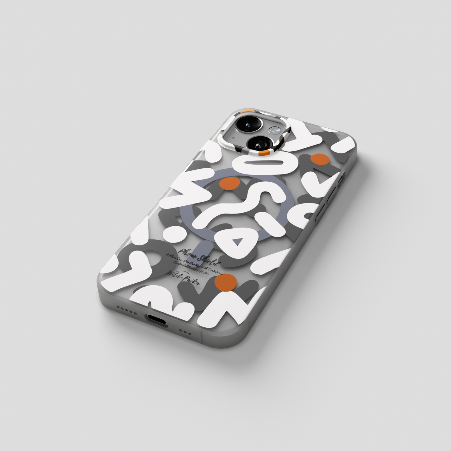 NeoWave – Unique Double-layer Print Frosted MagSafe Phone Cover for iPhone 15