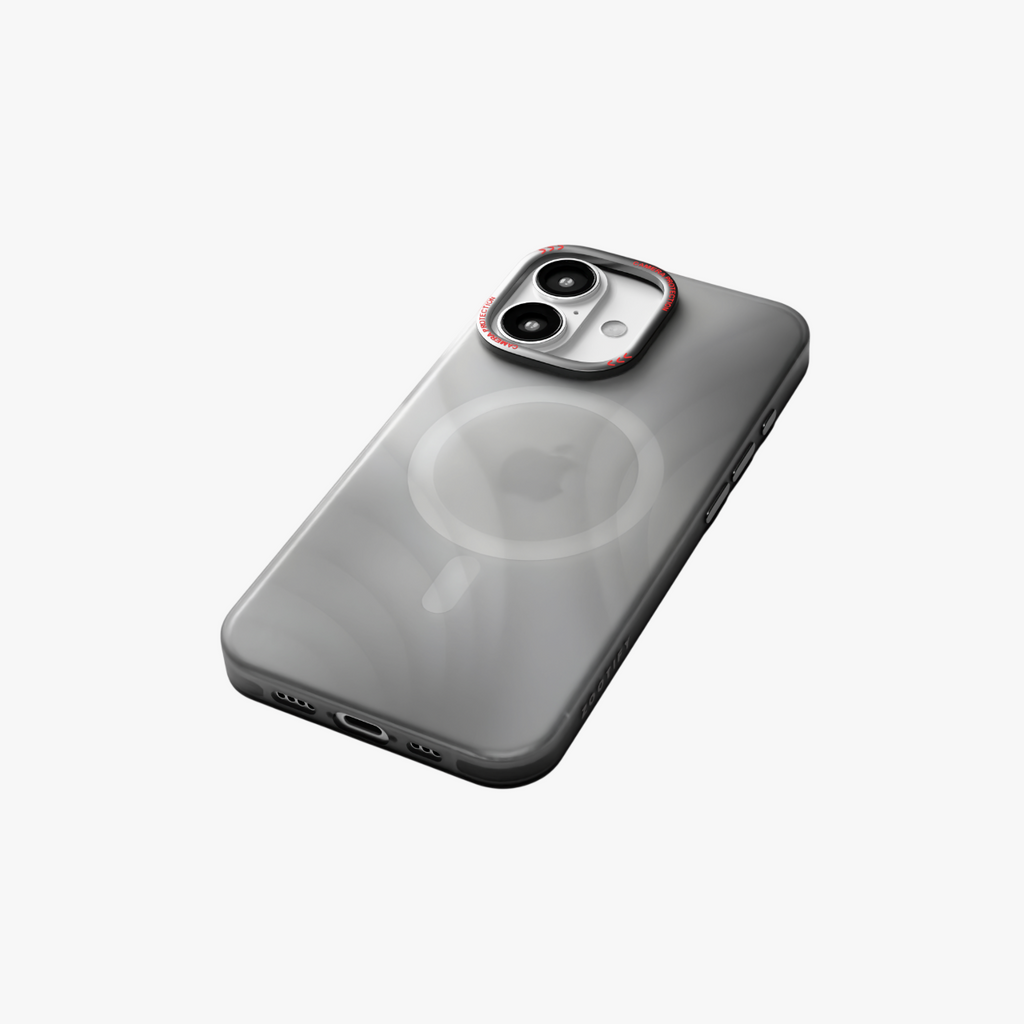 MeteorGlow – Titanium Grey Unique Frosted Finish MagSafe Case for iPhone 16