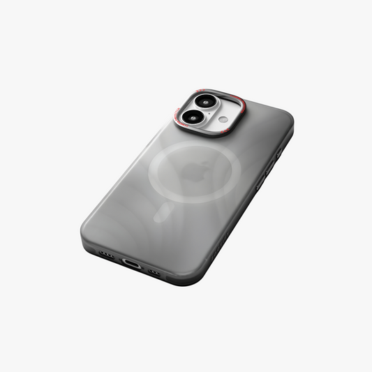 MeteorGlow – Titanium Grey Unique Frosted Finish MagSafe Case for iPhone 16