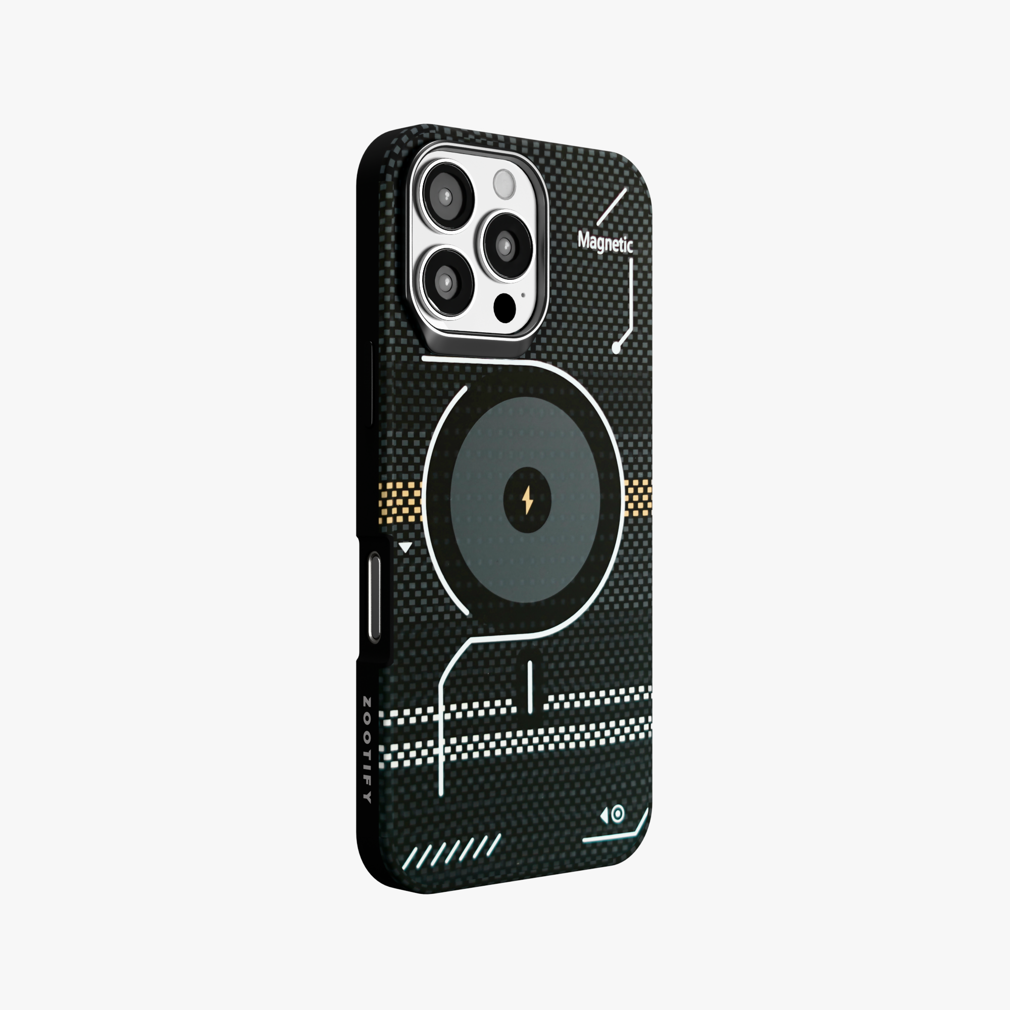 ArtiShell – Black Detachable Layer Modular MagSafe Case for iPhone 16 pro