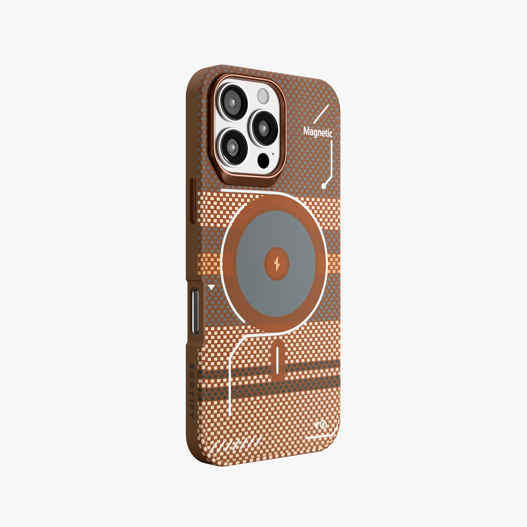 ArtiShell – Brown Detachable Layer Modular MagSafe Case for iPhone 16 pro