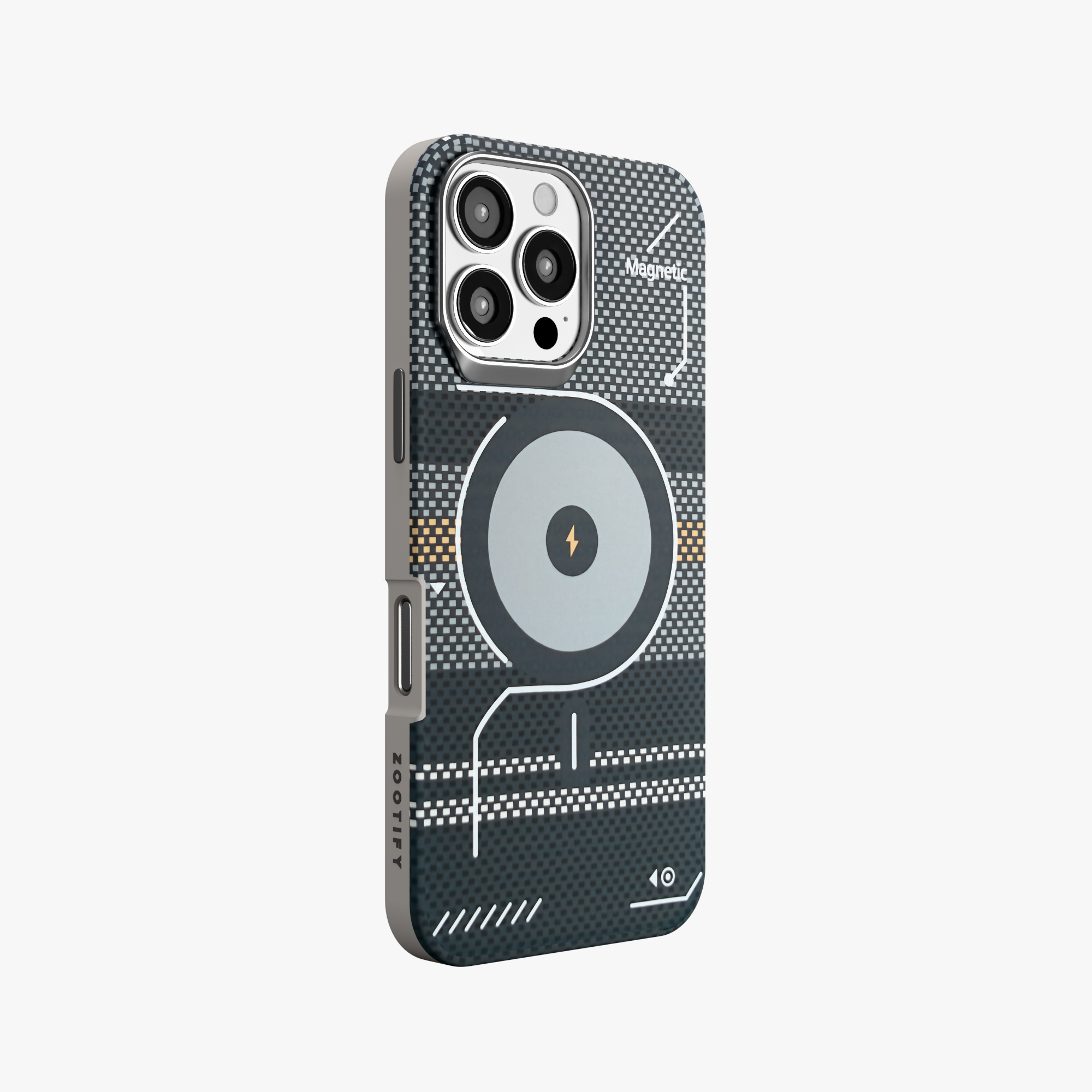 ArtiShell – Grey Detachable Layer Modular MagSafe Case for iPhone 16 pro