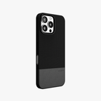 ForgeCraft – Black Vintage Leather Grip Case for iPhone 16 pro
