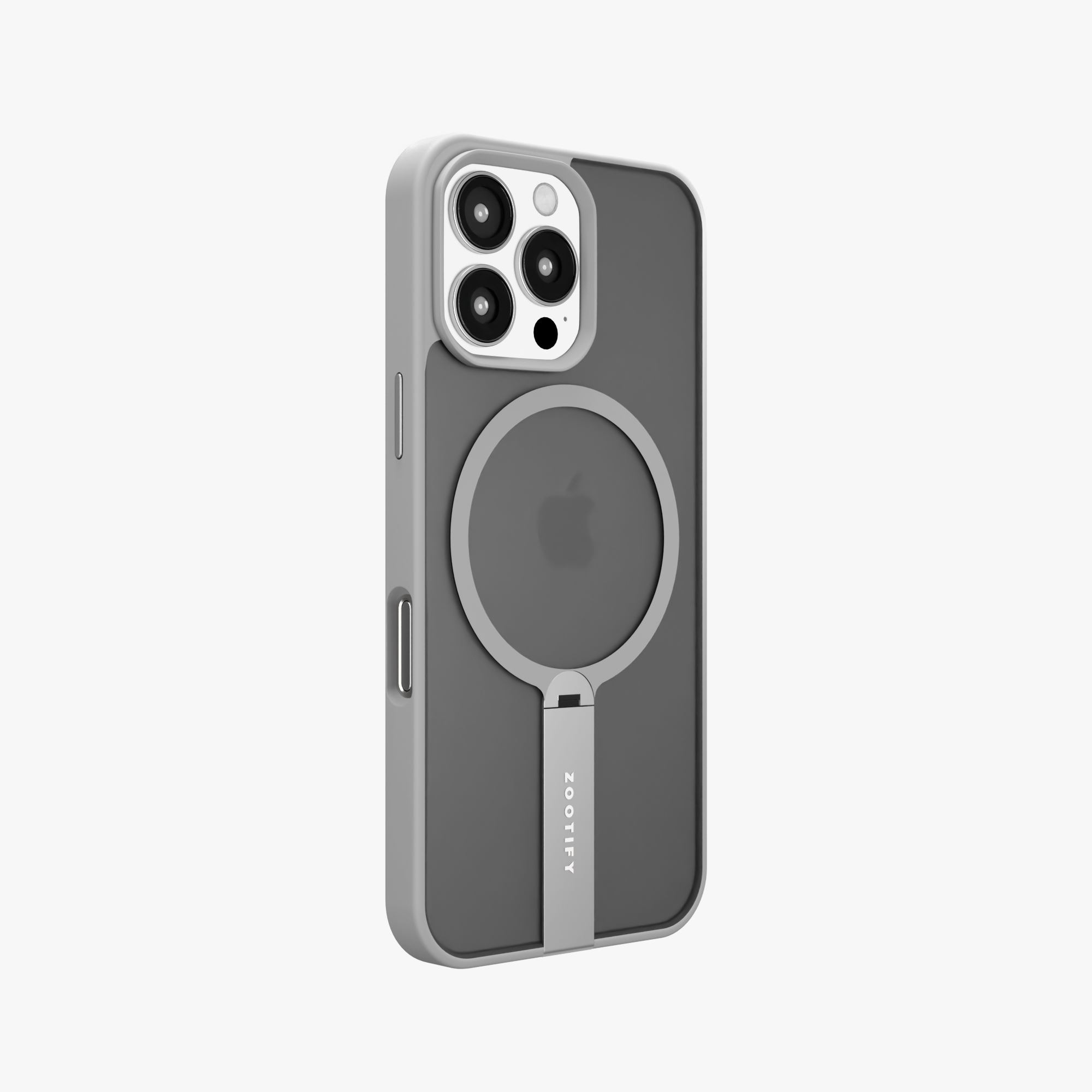 FroStand – Titanium Grey Matte MagSafe T-Stand Case for iPhone 16 pro