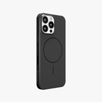 GlossCraft – Black Classic Glossy Magsafe Phone Case for iPhone 16 pro