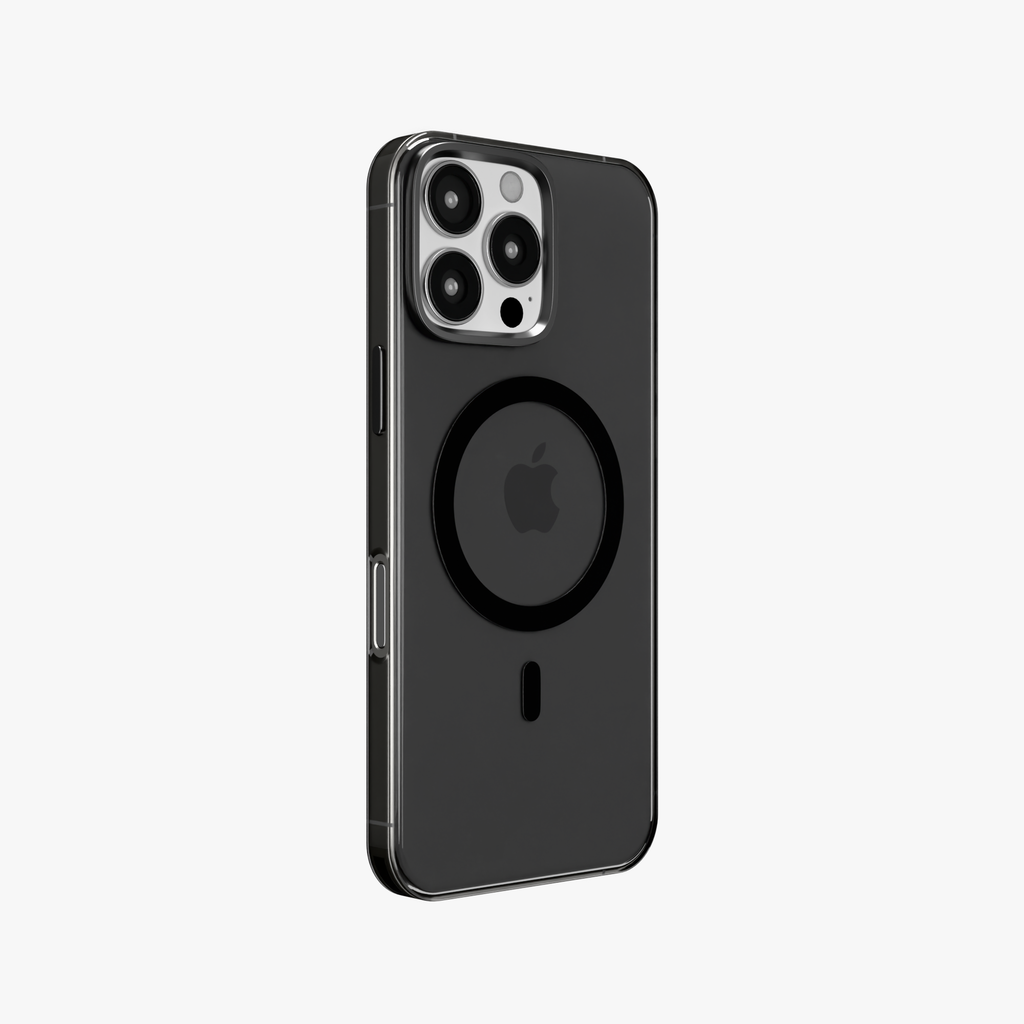 Ironclad Aura – Smoky Grey MagSafe Transparent Shield Case for iPhone 16 pro