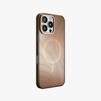 MeteorGlow – Brown Unique Frosted Finish MagSafe Case for iPhone 16 pro
