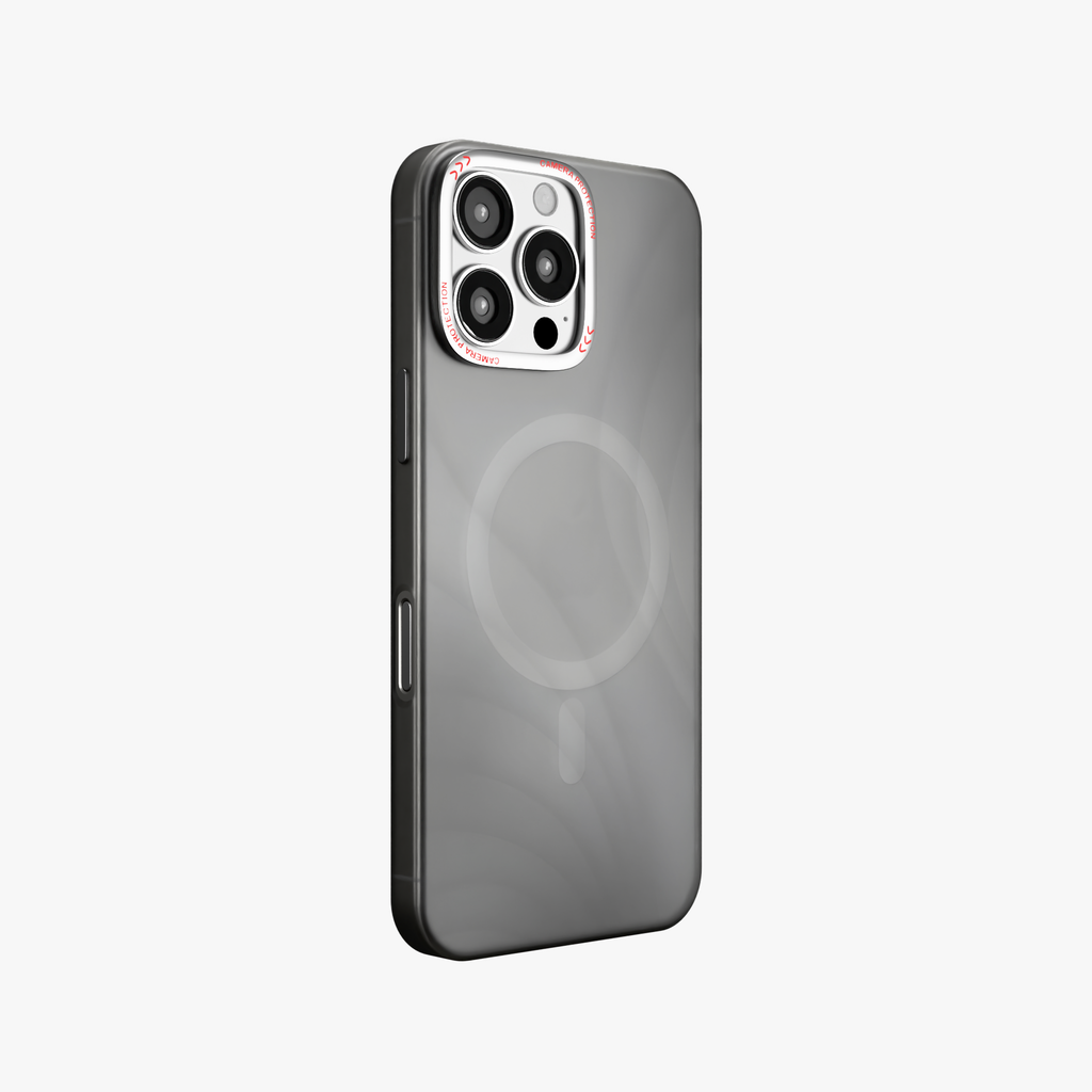 MeteorGlow – Titanium Grey Unique Frosted Finish MagSafe Case for iPhone 16 pro