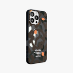 NeoWave –  Black Unique Double-layer Print Frosted MagSafe Phone Cover for iPhone 16 pro
