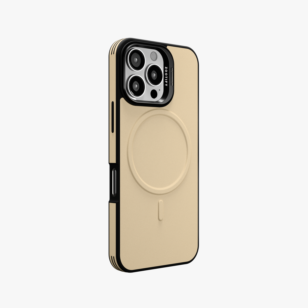 PrimoEdge – Brown Luxe Leather design Magsafe case for iPhone 16 pro