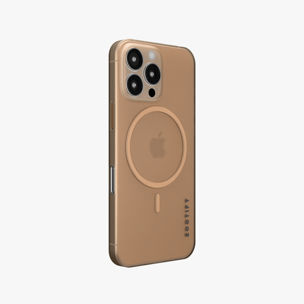 Textura – Brown PaperFeel MagSafe Case for iPhone 16 pro