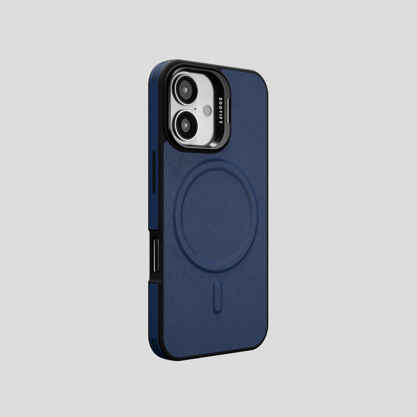 PrimoEdge – Blue Luxe Leather Design Magsafe Case for iPhone 16